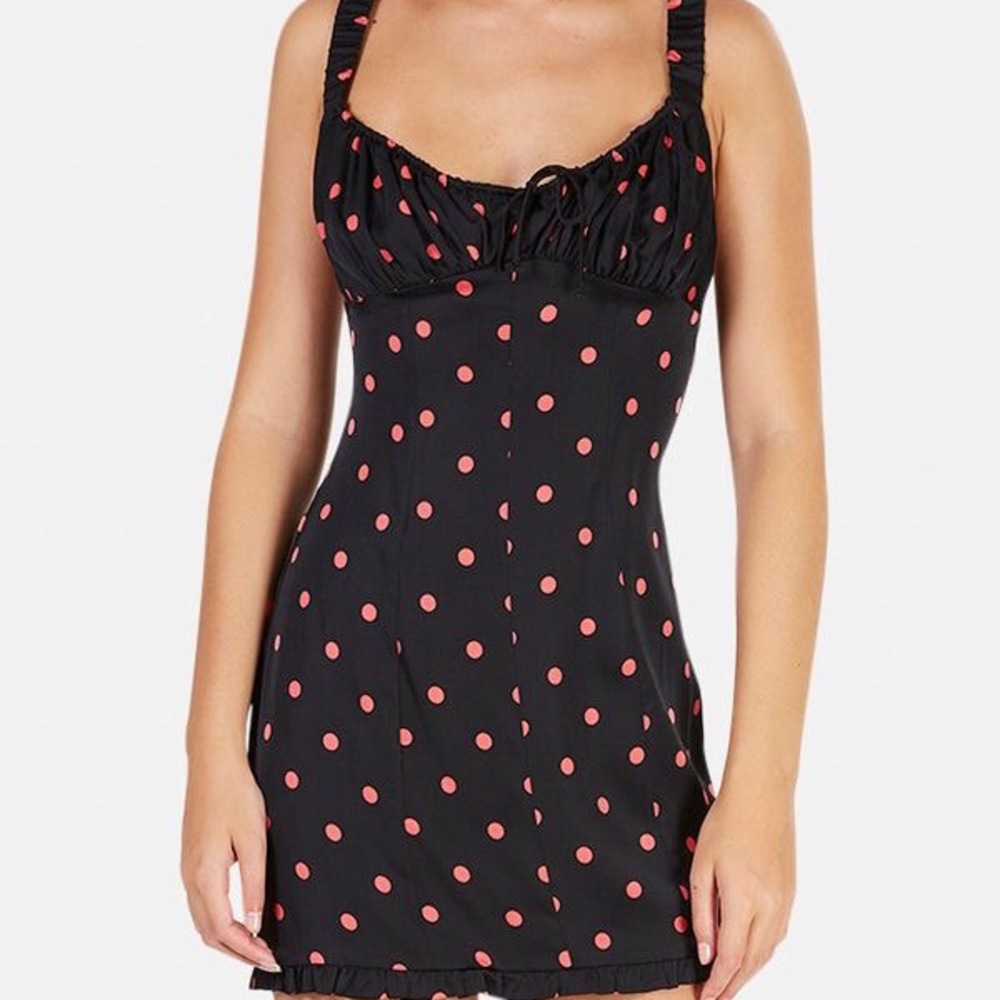 For Love and Lemons Jenny Dot Mini Dress NWT